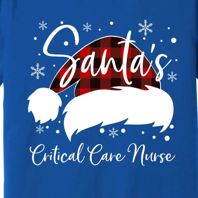 Critical Care Nurse Santas Favorite Nurse Team Nurse Elf Gift Premium T-Shirt