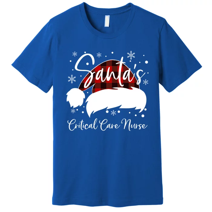 Critical Care Nurse Santas Favorite Nurse Team Nurse Elf Gift Premium T-Shirt