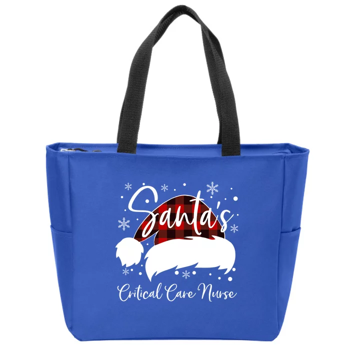 Critical Care Nurse Santas Favorite Nurse Team Nurse Elf Gift Zip Tote Bag