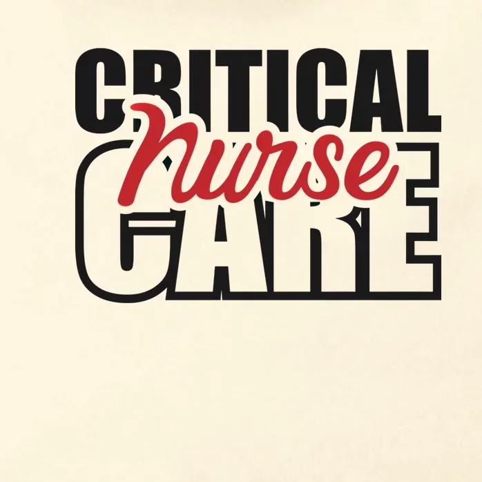 Critical Care Nurse Gift Zip Tote Bag