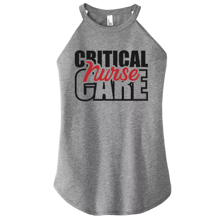 Critical Care Nurse Gift Women’s Perfect Tri Rocker Tank