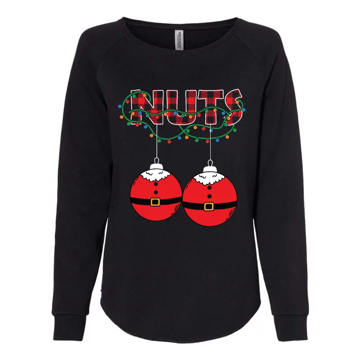 Chestnuts Chest Nuts Christmas Matching Christmas Couples Womens California Wash Sweatshirt