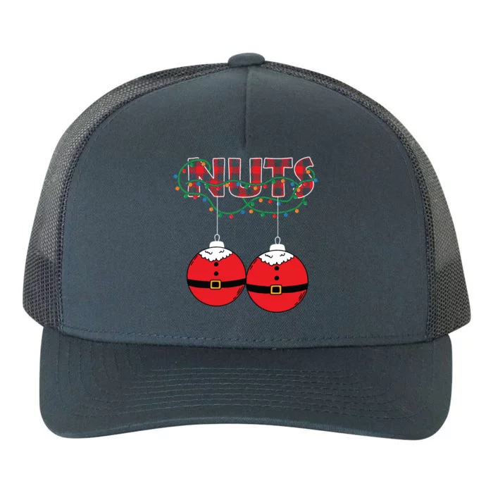 Chestnuts Chest Nuts Christmas Matching Christmas Couples Yupoong Adult 5-Panel Trucker Hat