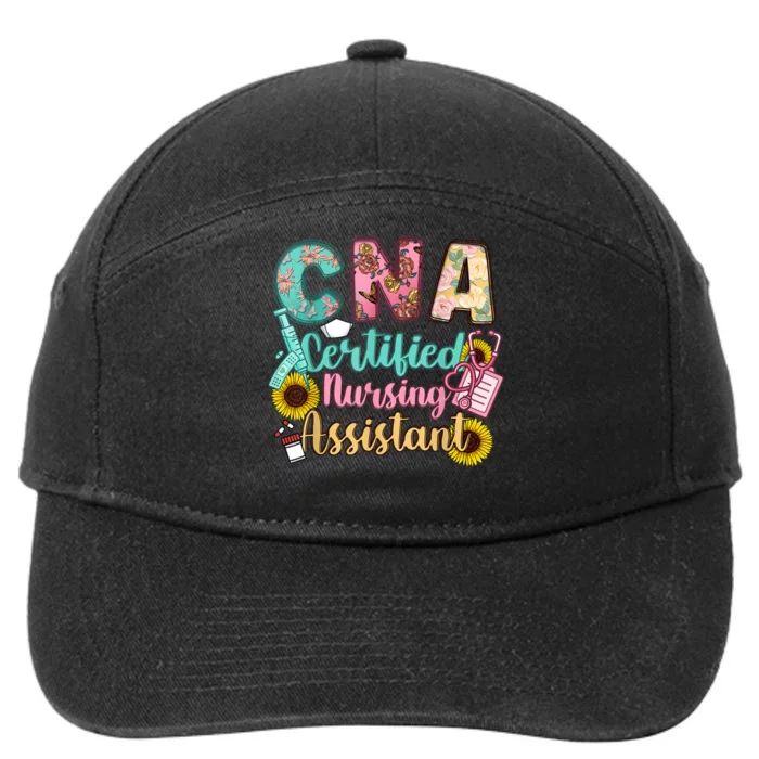 CNA Certified Nursing Assistant 7-Panel Snapback Hat