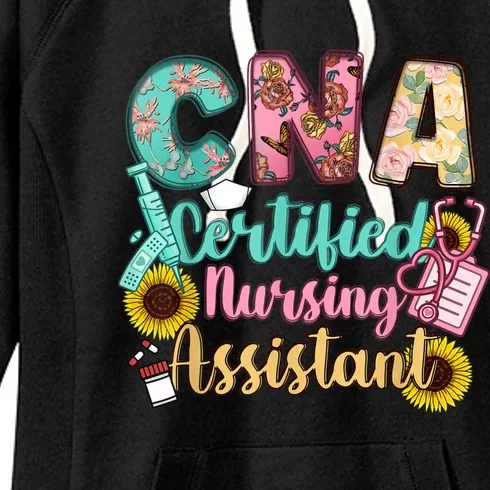 CNA Certified Nursing Assistant Women's Fleece Hoodie