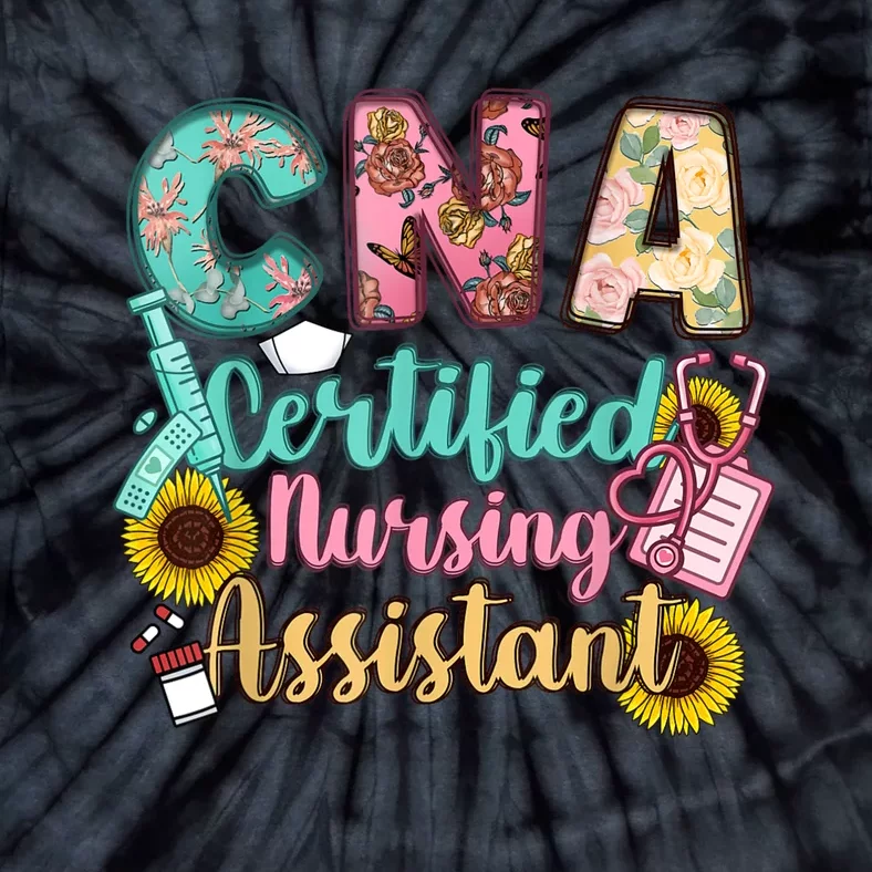 CNA Certified Nursing Assistant Tie-Dye T-Shirt