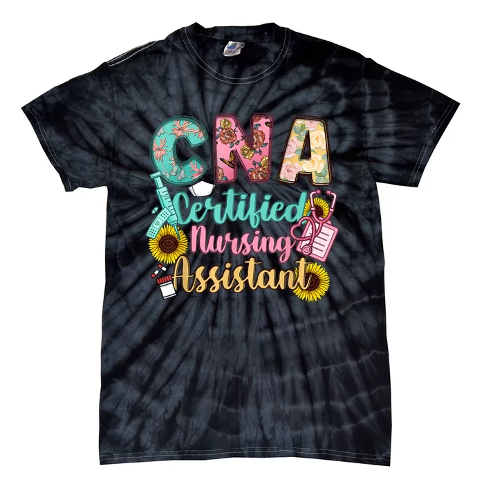 CNA Certified Nursing Assistant Tie-Dye T-Shirt