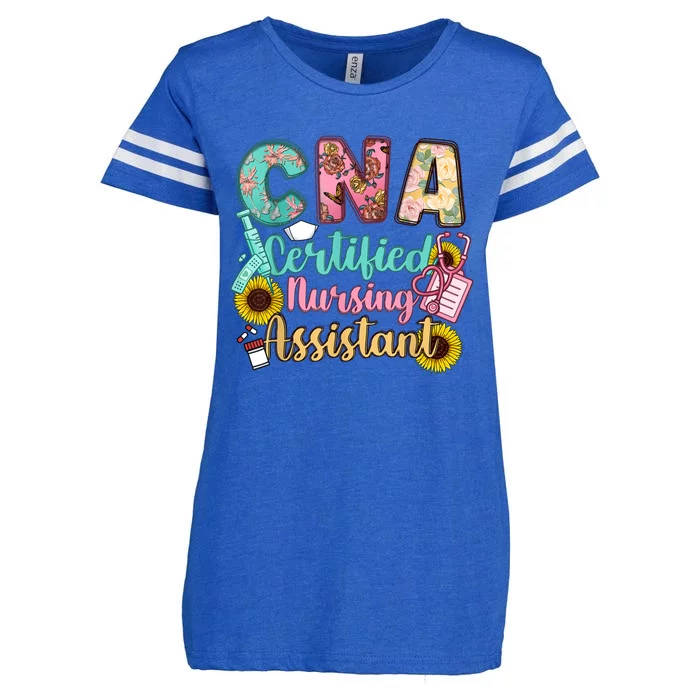 CNA Certified Nursing Assistant Enza Ladies Jersey Football T-Shirt