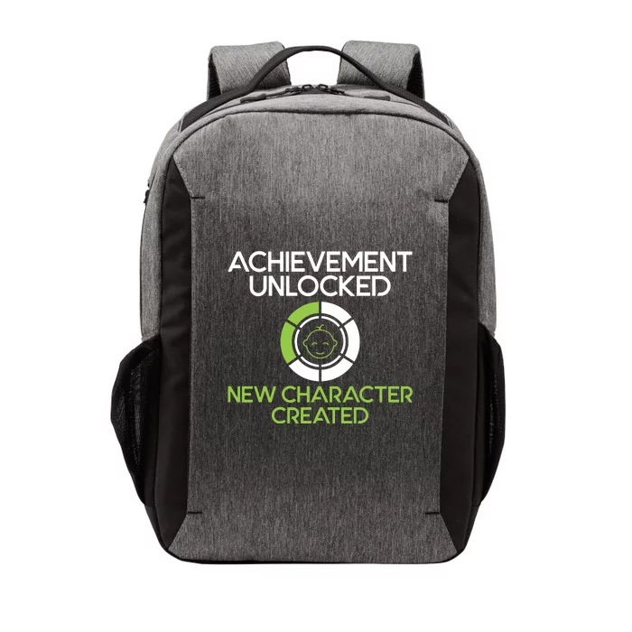 Character Created New Dad Pregnancy Announcement Gamer Vector Backpack