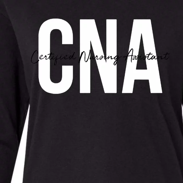 Cna Certified Nursing Assistant Medical Womens Cotton Relaxed Long Sleeve T-Shirt