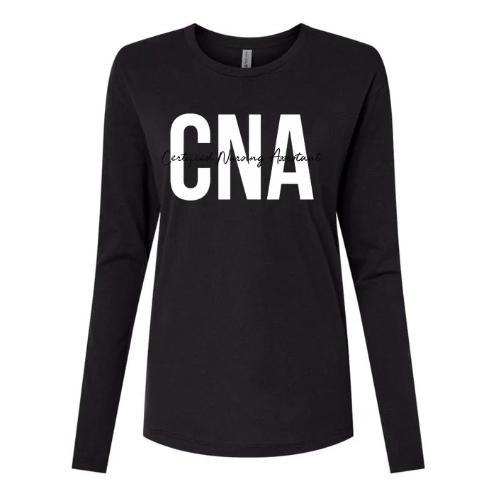 Cna Certified Nursing Assistant Medical Womens Cotton Relaxed Long Sleeve T-Shirt