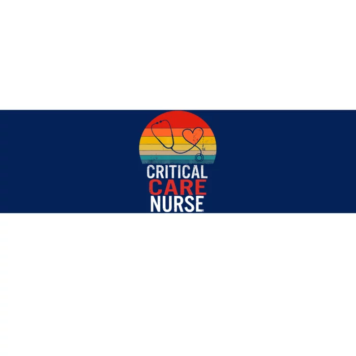 Critical Care Nurse ICU Nurses Week Intensive Care Graduate Bumper Sticker