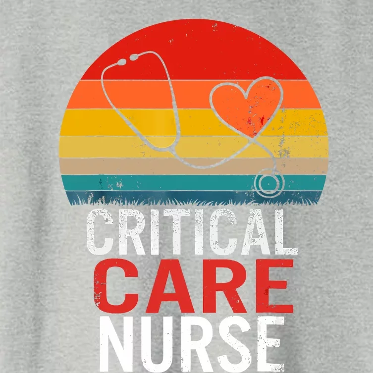 Critical Care Nurse ICU Nurses Week Intensive Care Graduate Women's Crop Top Tee