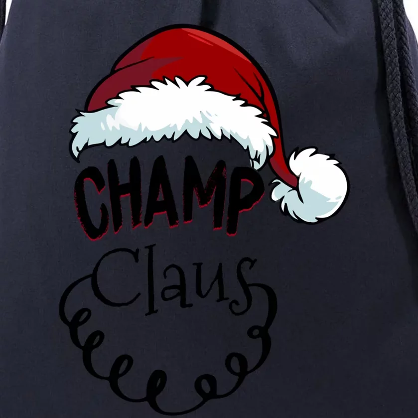 Champ Claus New Christmas Santa Claus Meaningful Gift Drawstring Bag