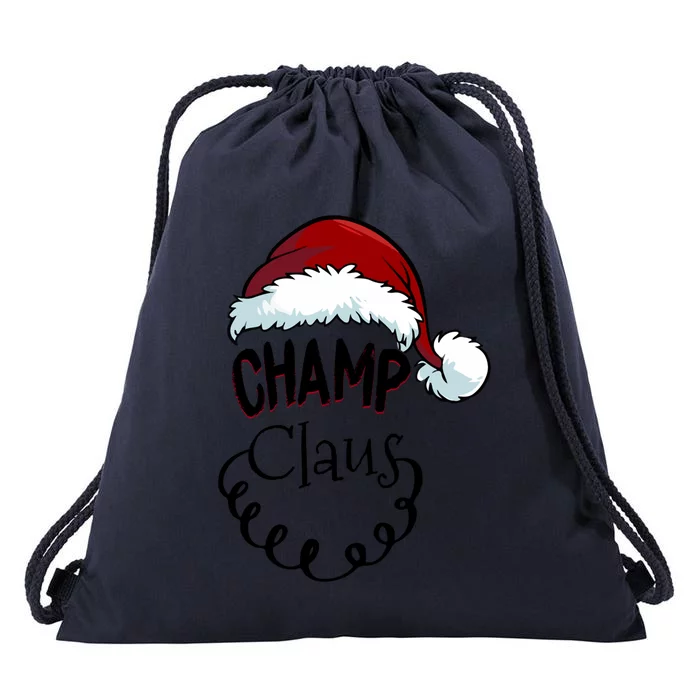 Champ Claus New Christmas Santa Claus Meaningful Gift Drawstring Bag