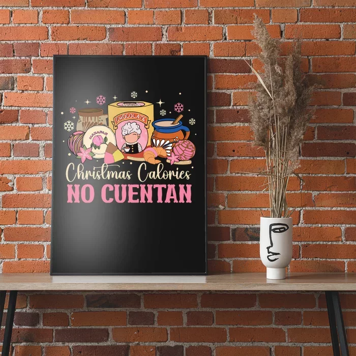 Christmas Calories No Cuentan Mexican Christmas Poster