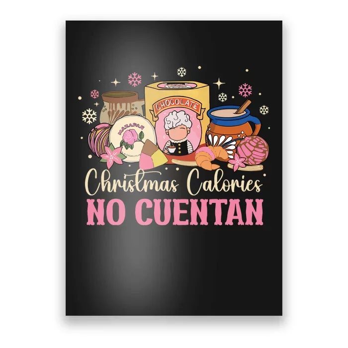 Christmas Calories No Cuentan Mexican Christmas Poster