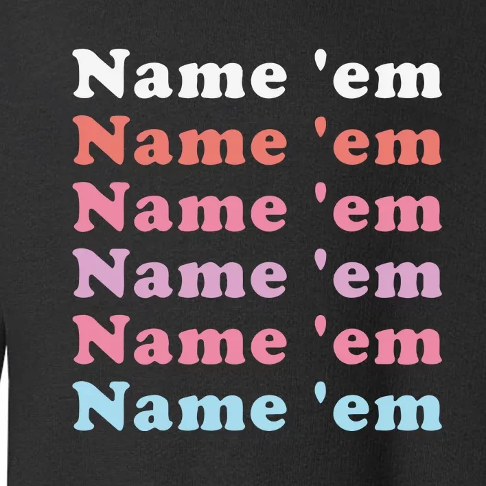 Chris Colfer Name ’Em Name ’Em Toddler Sweatshirt