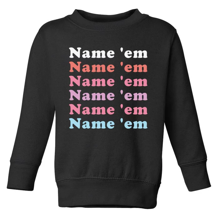 Chris Colfer Name ’Em Name ’Em Toddler Sweatshirt