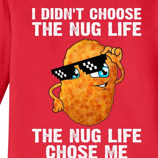 Cool Chicken Nugget Chicken Lover Nuggets Baby Long Sleeve Bodysuit