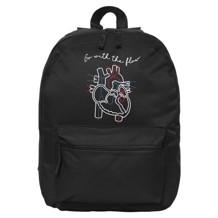 CVICU Cardiac Nurse Anatomy Cardiology Human Heart Flow 16 in Basic Backpack