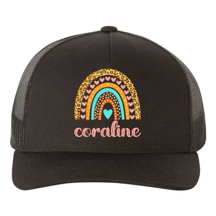 Coraline Coraline Name Birthday Gift Yupoong Adult 5-Panel Trucker Hat