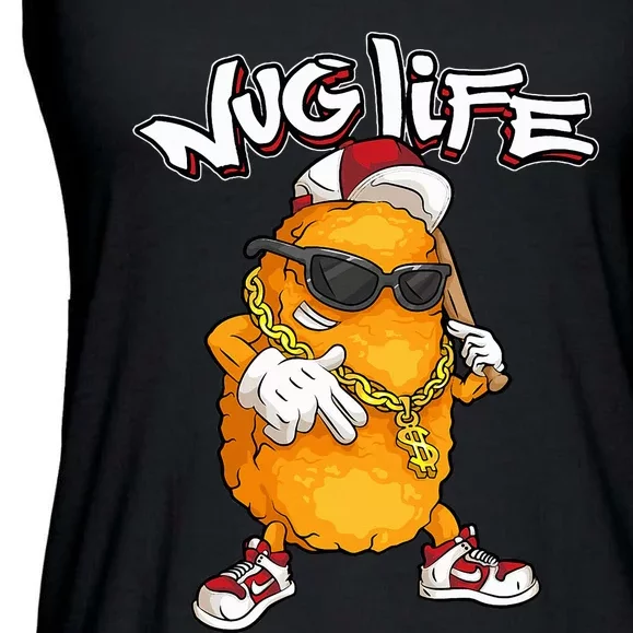 Cool Chicken Nugget Art Chicken Nugget Lover Ladies Essential Flowy Tank