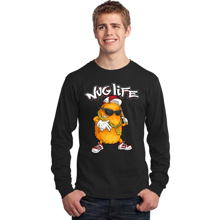 Cool Chicken Nugget Art Chicken Nugget Lover Tall Long Sleeve T-Shirt