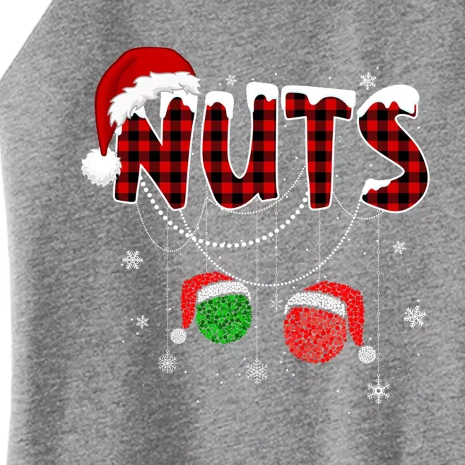 Christmas Chest Nuts Funny Couple Matching Xmas Couple Tees Gift Women’s Perfect Tri Rocker Tank