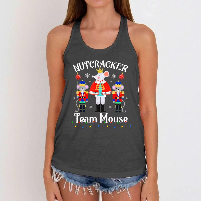 Cracking Christmas Nutcracker Ballet Women Top Shows Soldie Women's Knotted Racerback Tank