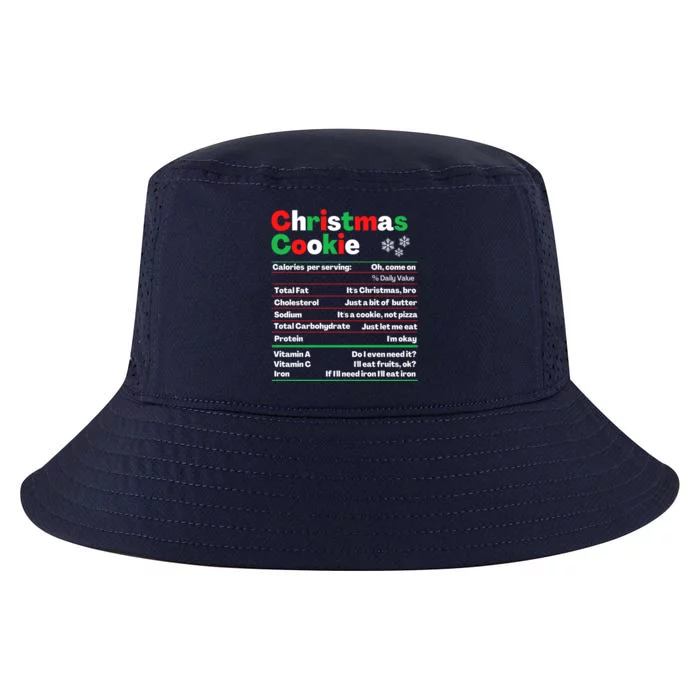 Christmas Cookie Nutrition Facts Funny Cookie Baking Crew Funny Gift Cool Comfort Performance Bucket Hat