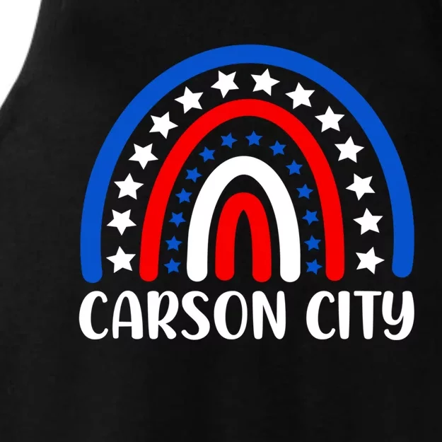 Carson City Nevada Cool Gift I Love Carson City Usa Gift Ladies Tri-Blend Wicking Tank