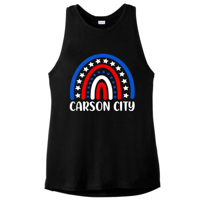 Carson City Nevada Cool Gift I Love Carson City Usa Gift Ladies Tri-Blend Wicking Tank