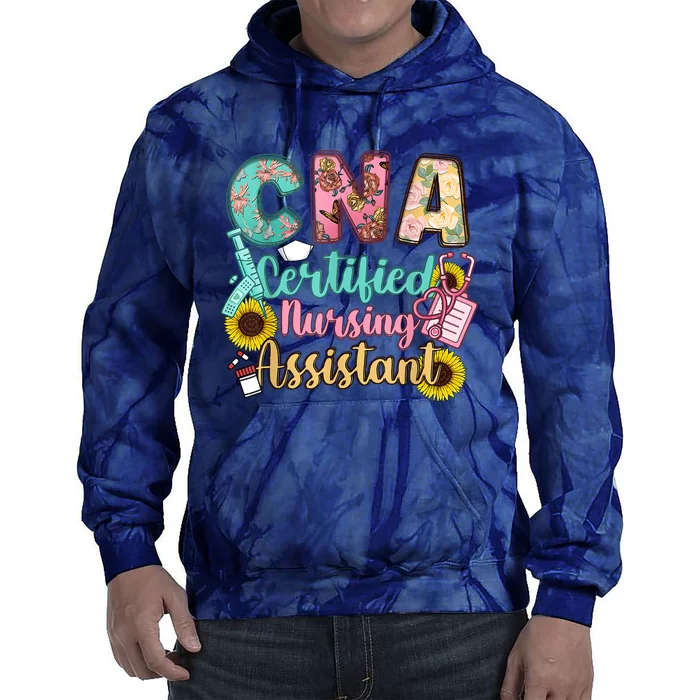 CNA Certified Nursing Assistant Tie Dye Hoodie