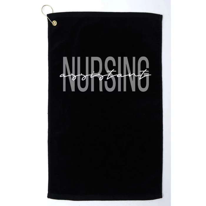 Cna Certified Nursing Assistant Medical Gift Platinum Collection Golf Towel