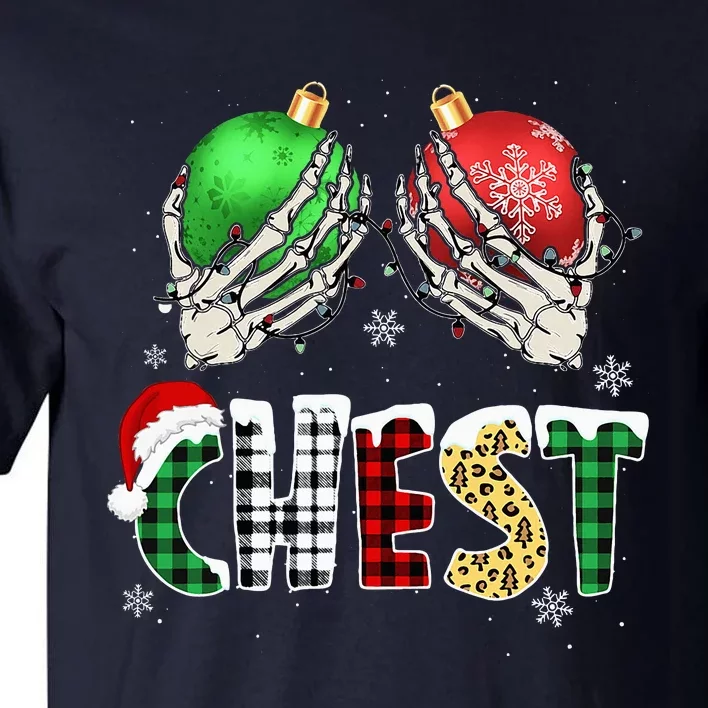 Christmas Chest Nuts Chestnuts Xmas Couple Matching Costume Tall T-Shirt