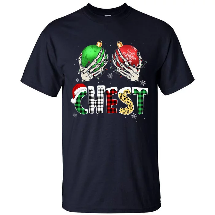 Christmas Chest Nuts Chestnuts Xmas Couple Matching Costume Tall T-Shirt