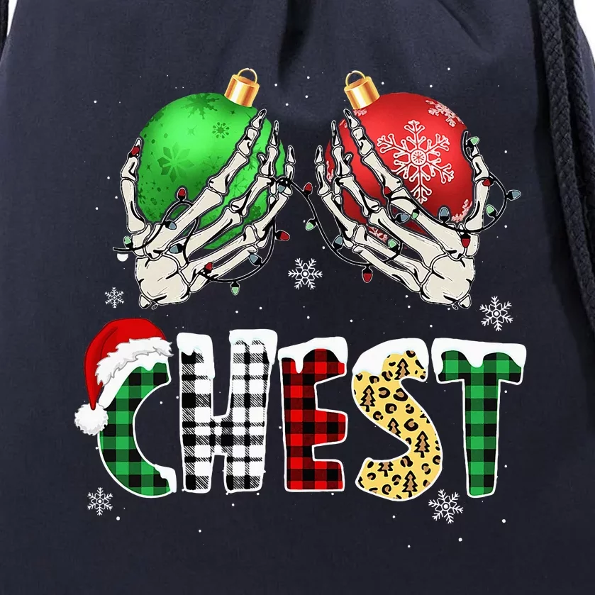 Christmas Chest Nuts Chestnuts Xmas Couple Matching Costume Drawstring Bag