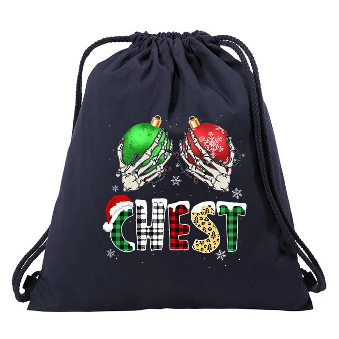 Christmas Chest Nuts Chestnuts Xmas Couple Matching Costume Drawstring Bag