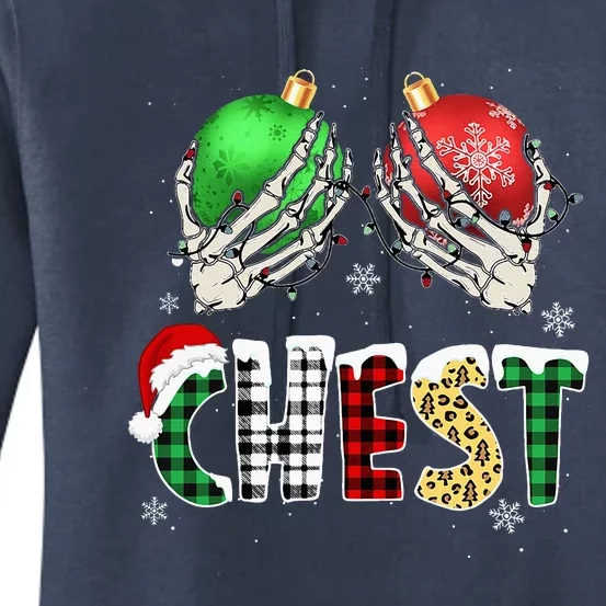 Christmas Chest Nuts Chestnuts Xmas Couple Matching Costume Women's Pullover Hoodie