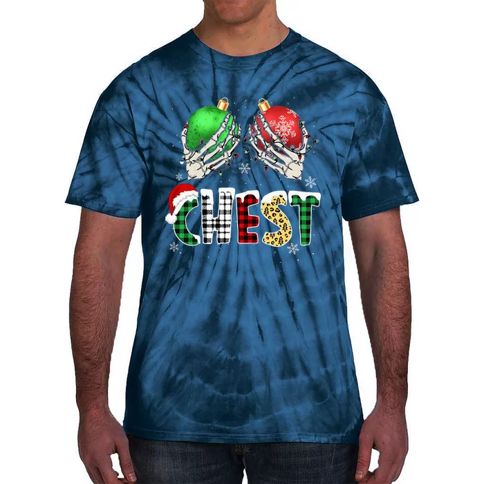 Christmas Chest Nuts Chestnuts Xmas Couple Matching Costume Tie-Dye T-Shirt