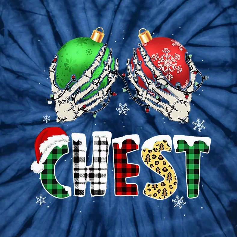 Christmas Chest Nuts Chestnuts Xmas Couple Matching Costume Tie-Dye T-Shirt