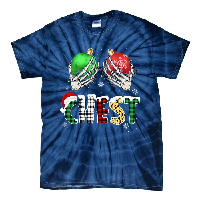 Christmas Chest Nuts Chestnuts Xmas Couple Matching Costume Tie-Dye T-Shirt