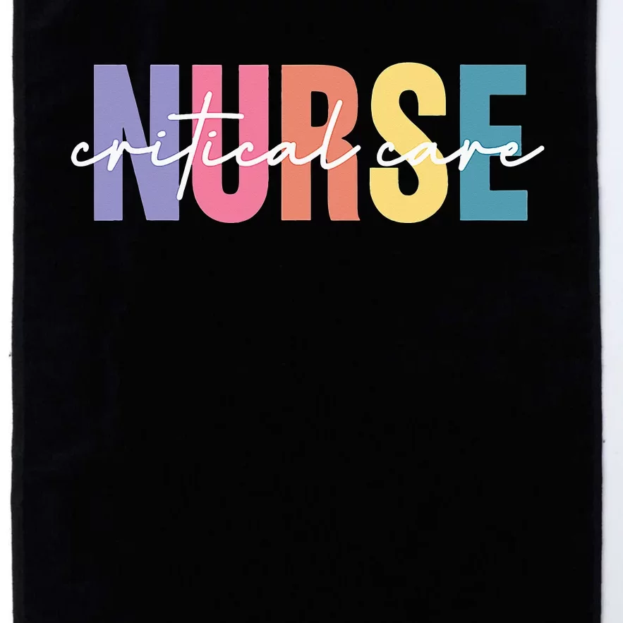 Critical Care Nurse CC Nurse RN Intensive Care ICU Nursing Platinum Collection Golf Towel