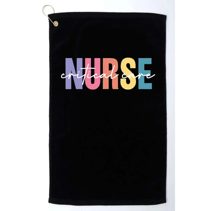 Critical Care Nurse CC Nurse RN Intensive Care ICU Nursing Platinum Collection Golf Towel