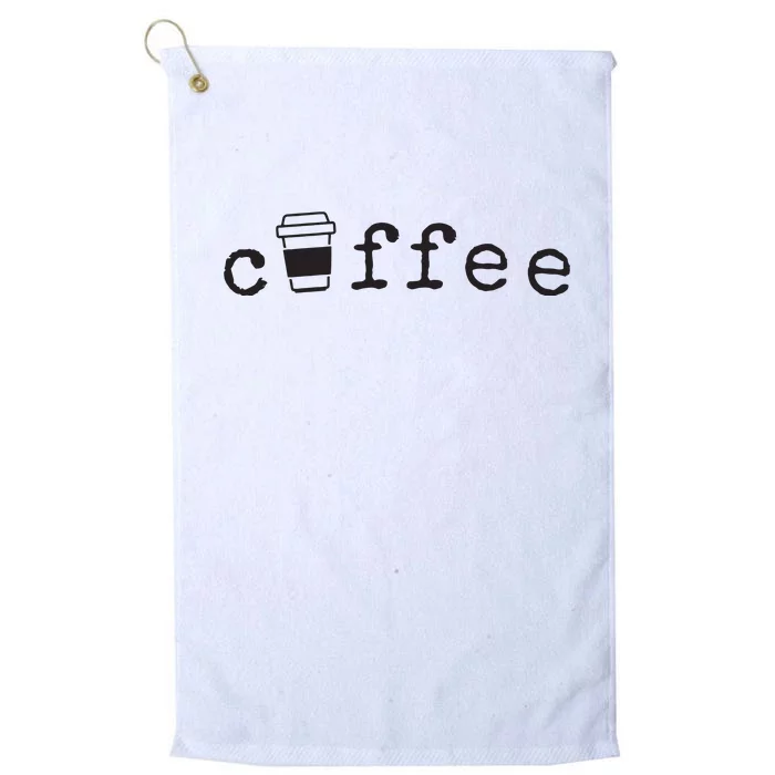 Coffee Cute Novelty Item For Coffee Lovers Platinum Collection Golf Towel