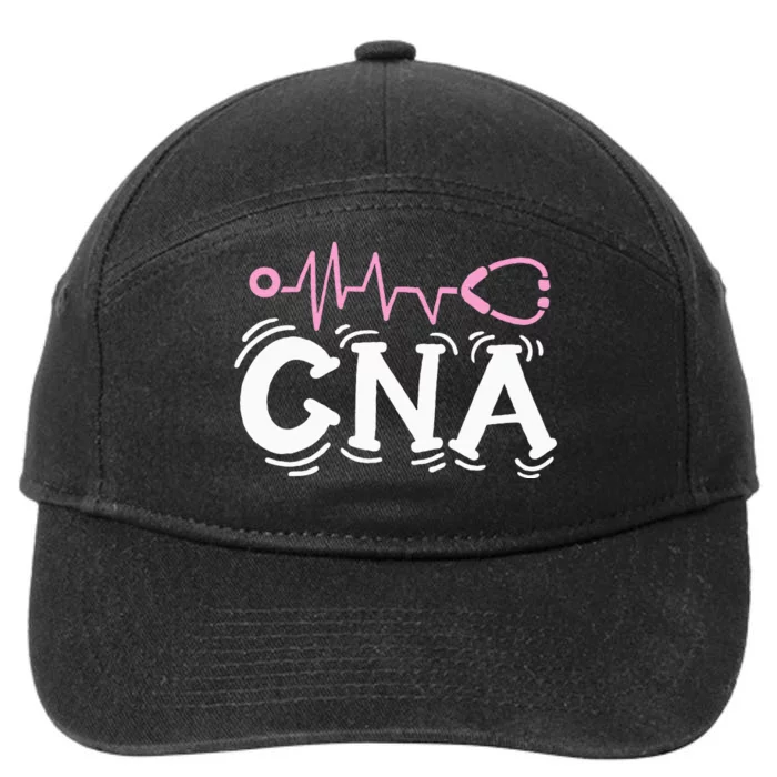 Cna Certified Nursing Assistant 7-Panel Snapback Hat