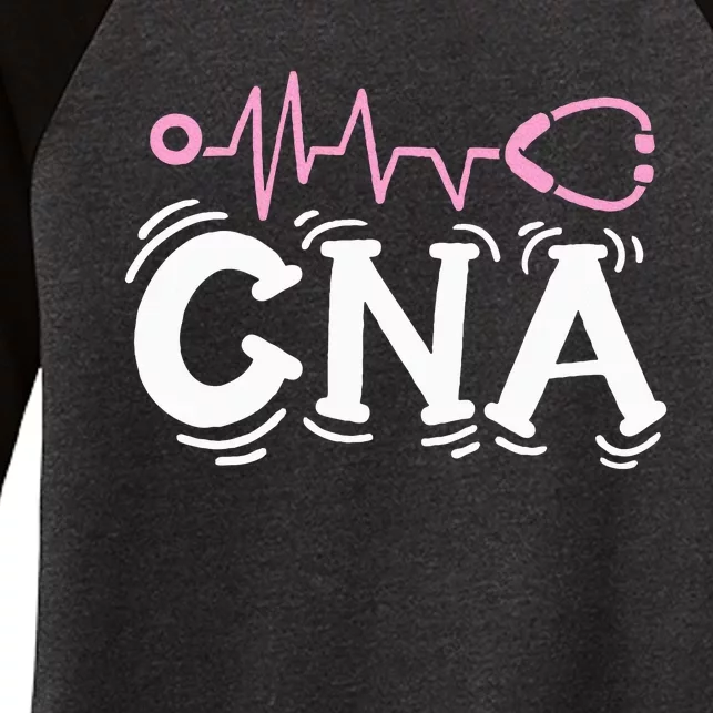 Cna Certified Nursing Assistant Women's Tri-Blend 3/4-Sleeve Raglan Shirt