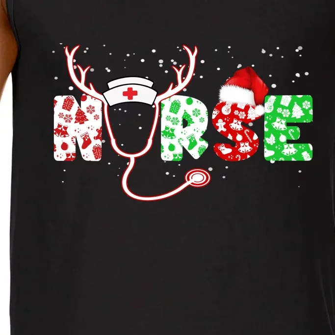 Cute Christmas Nurse Logo Comfort Colors® Tank Top