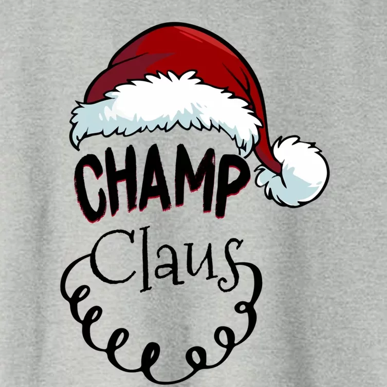 Champ Claus New Christmas Santa Claus Gift Women's Crop Top Tee